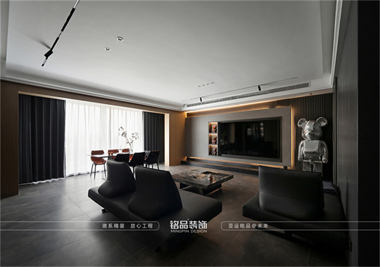后现代风格-185m²四居室-精装修案例